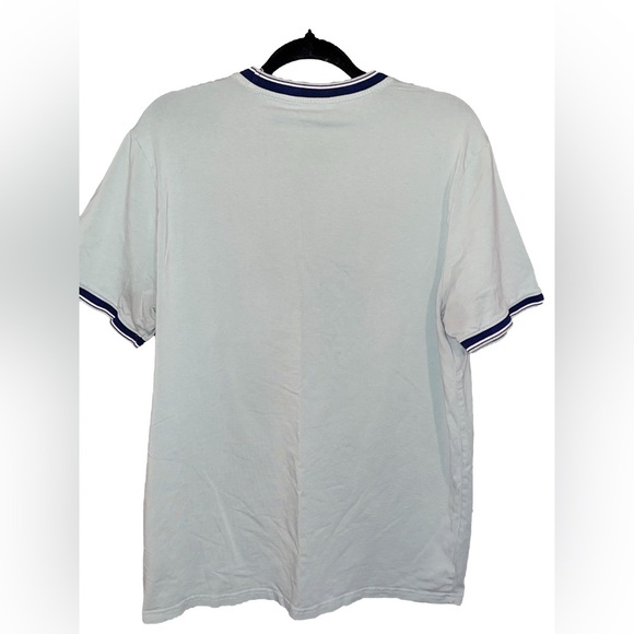 Men's Ben Sherman Light Green T-Shirt with Black Striped Trim - Picture 4 of 5